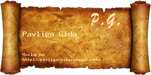 Pavliga Gida névjegykártya